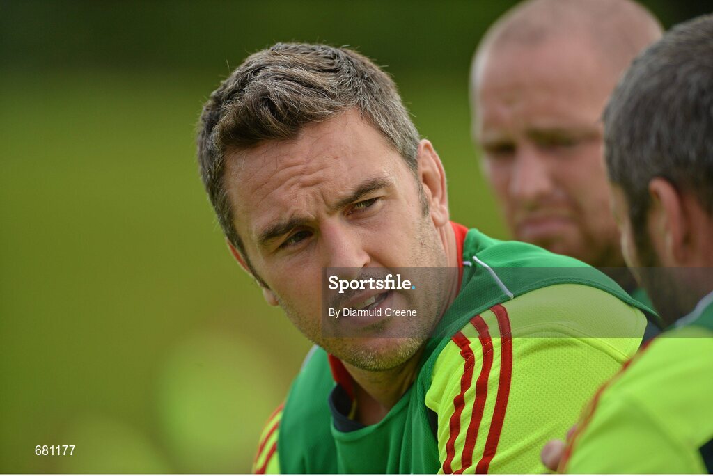 5 September 2012; Munster's Niall Ronan during squad training ahead of their Celtic League, Round 2, match against Benetton Treviso on Friday. Munster Rugby Squad Training, University of Limerick, Limerick. Picture credit: Diarmuid Greene / SPORTSFILE