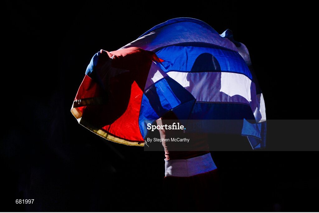11 August 2012; Roniel Iglesias Sotolongo, Cuba, celebrates after beating Denys Berinchyk, Ukraine, in their men's light welter 64kg final. London 2012 Olympic Games, Boxing, South Arena 2, ExCeL Arena, Royal Victoria Dock, London, England. Picture credit: Stephen McCarthy / SPORTSFILE