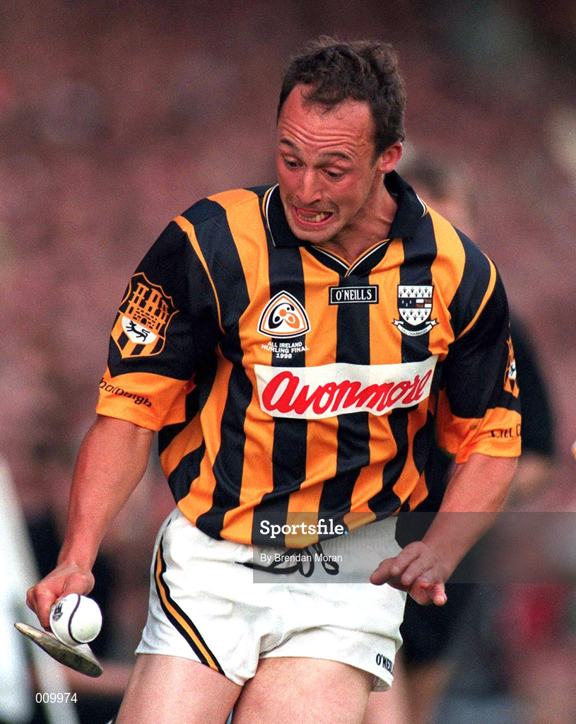 13 September 1998; Andy Comerford of Kilkenny during the Guinness All-Ireland Senior Hurling Championship Final match between Offaly and Kilkenny at Croke Park in Dublin. Photo by Brendan Moran/Sportsfile