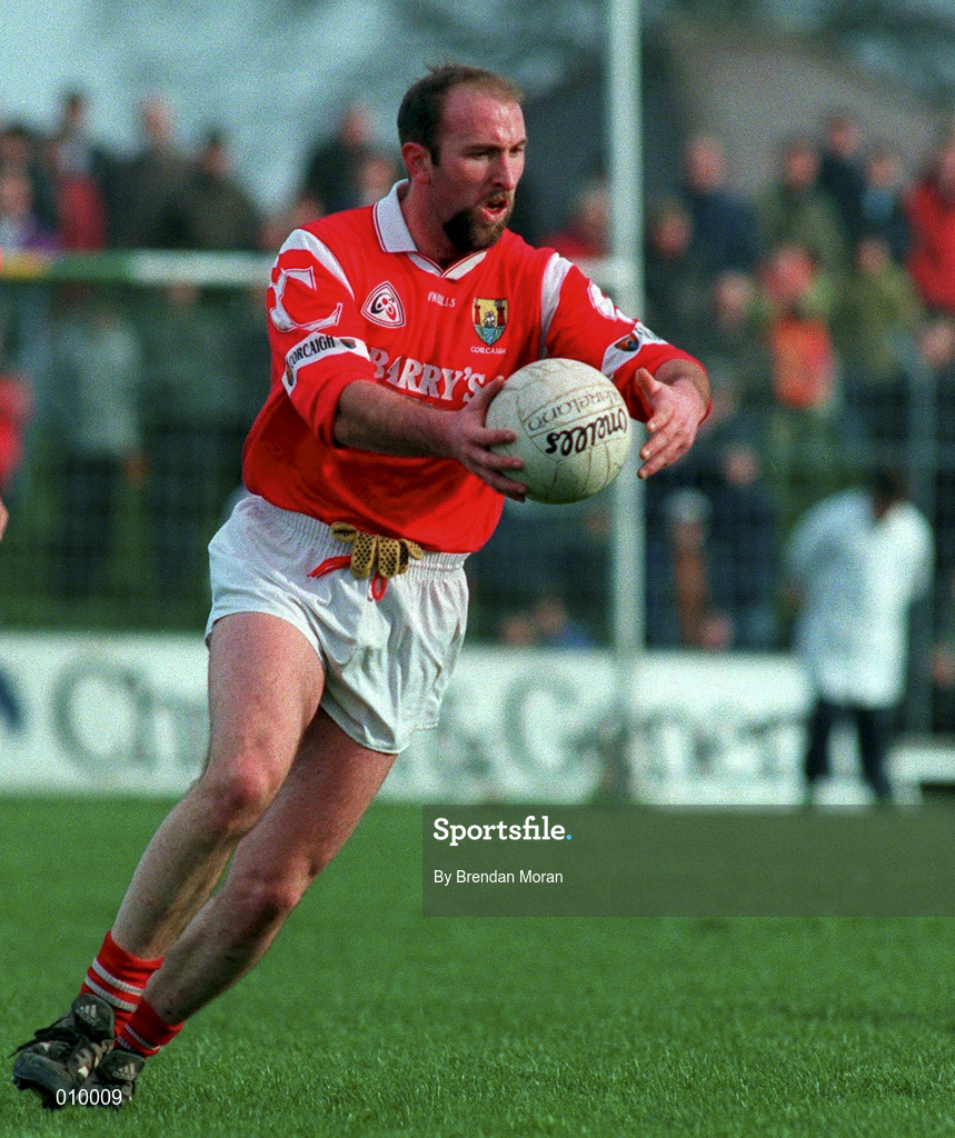 6 March 1997; Brian Corcoran of Cork during the Church & General National Football League match between Kerry and Cork at Austin Stack Park in Tralee, Kerry. Photo by Brendan Moran/Sportsfile