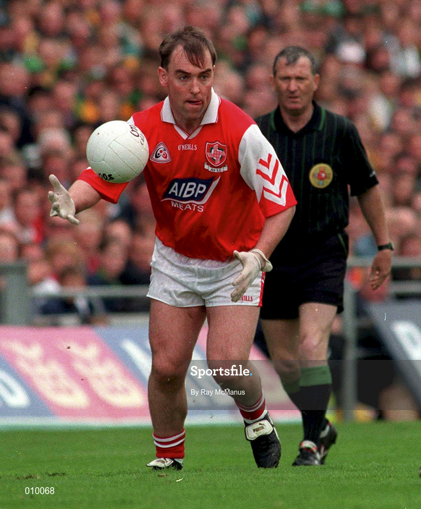 28 June 1998; Cathal O'Hanlon of Louth during the Bank of Ireland Ulster Senior Football Championship semi-final match between Meath and Louth at Croke Park in Dublin. Photo by Ray McManus/Sportsfile