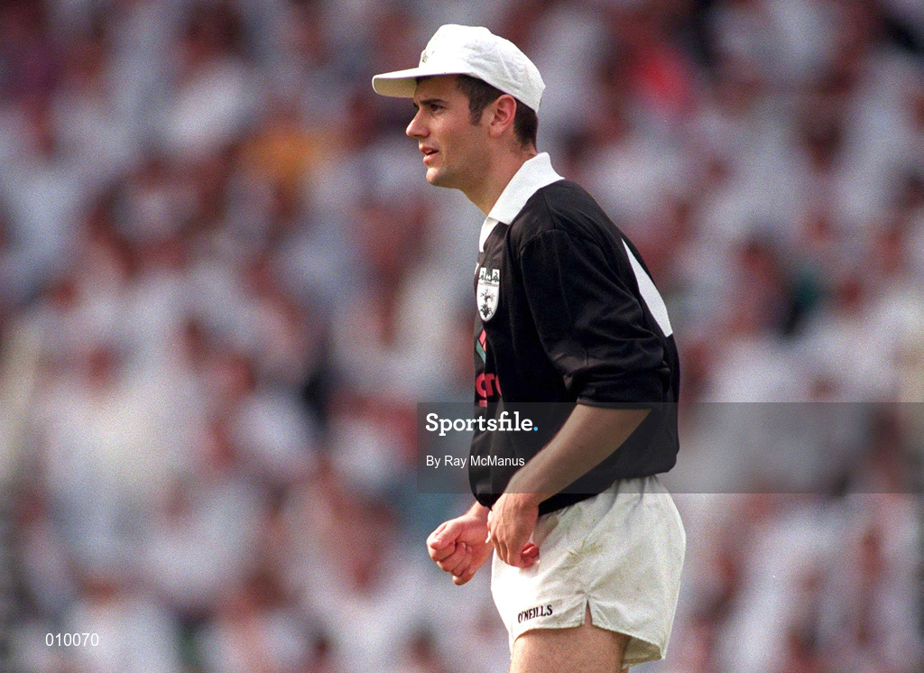 30 August 1998; Christy Byrne of Kildare during the All-Ireland Senior Football Semi-Final match between Kildare and Kerry at Croke Park in Dublin. Photo by Ray McManus/Sportsfile
