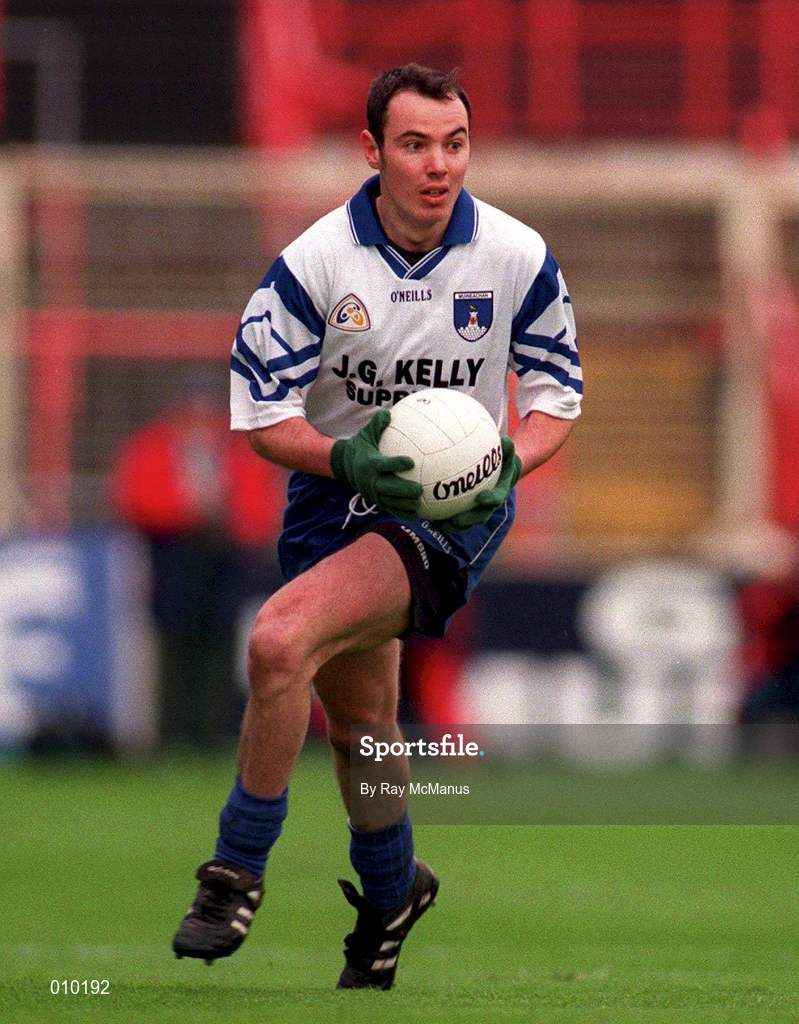 5 April 1998; Declan Smith of Monaghan during the Church & General National Football League quarter-final match between Down and Monaghan at Croke Park in Dublin. Photo by Ray McManus/Sportsfile