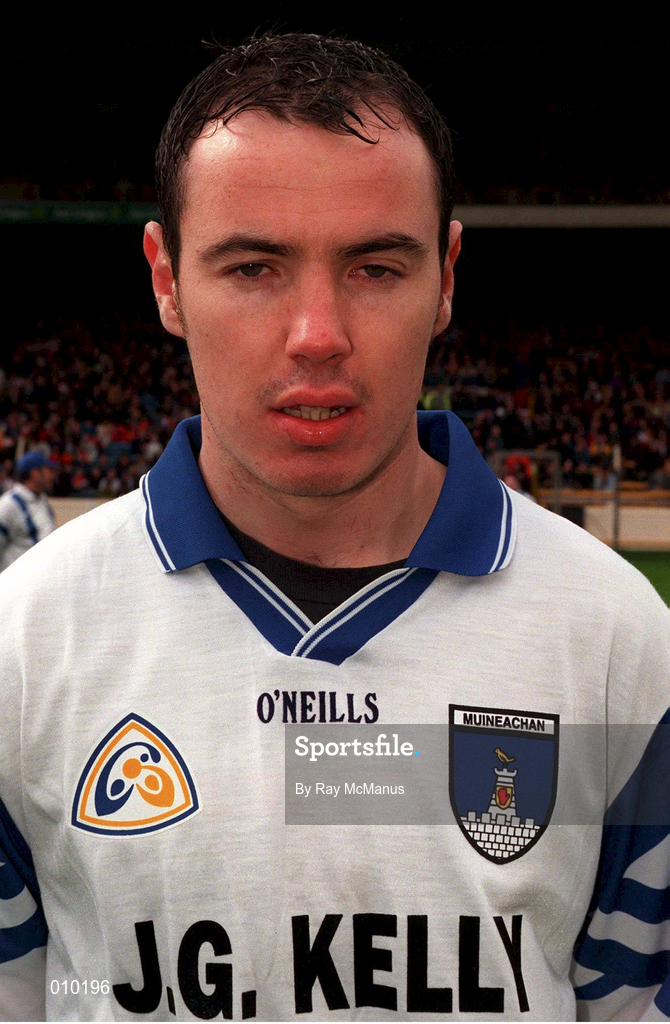 5 April 1998; Declan Smith of Monaghan ahead of the Church & General National Football League quarter-final match between Down and Monaghan at Croke Park in Dublin. Photo by Ray McManus/Sportsfile