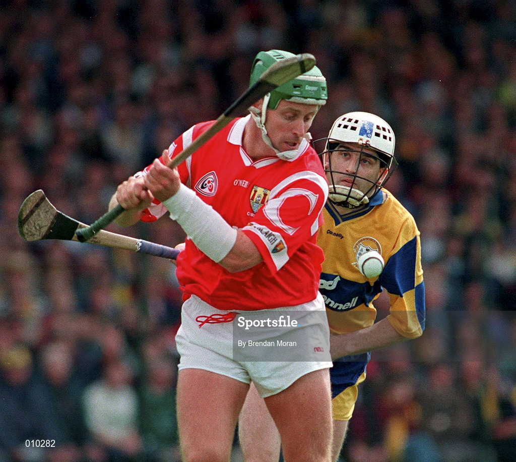 8 June 1997; Fergal Ryan of Cork during the Guinness Munster Senior Hurling Championship semi-final match between Clare and Cork at the Gaelic Grounds in Limerick. Photo by Brendan Moran/Sportsfile