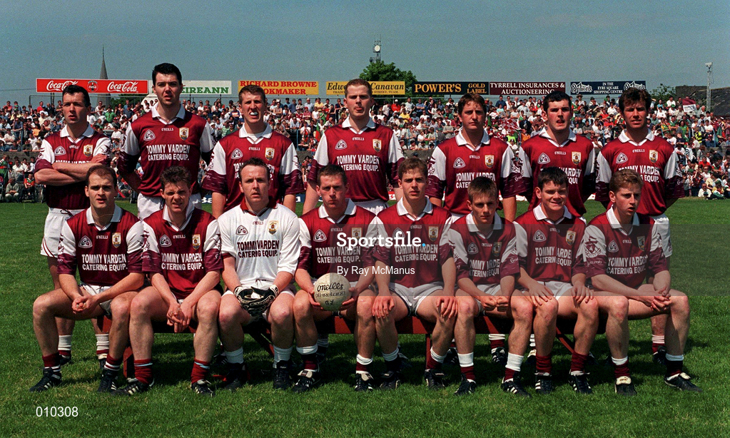 25 May 1997. The Galway team ahead of the Connacht Senior Football Championship quarter-final match between Galway and Mayo at Tuam Stadium in Tuam, Galway. Photo by Ray McManus/Sportsfile