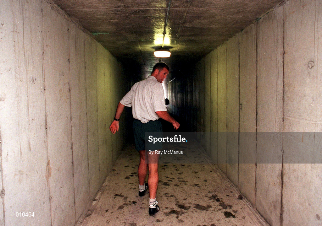 3 September 1996; Mayo manager John Maughan in the players tunnel at McHale Park in Castlebar, Mayo, during a press night ahead of their Bank of Ireland All-Ireland Senior Football Championship Final against Meath. Photo by Ray McManus/Sportsfile