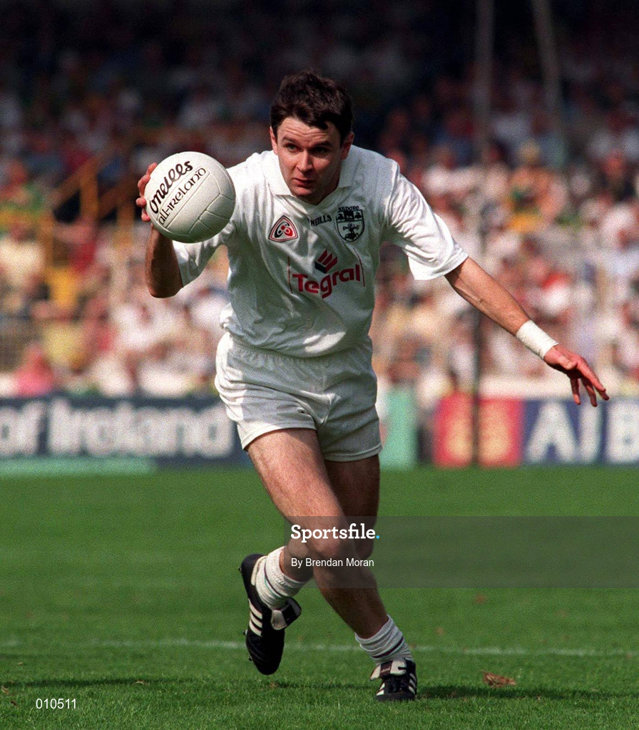 30 August 1998; Karl O'Dwyer of Kildare during the All-Ireland Senior Football Championship Semi-Final match between Kildare and Kerry at Croke Park in Dublin. Photo by Brendan Moran/Sportsfile