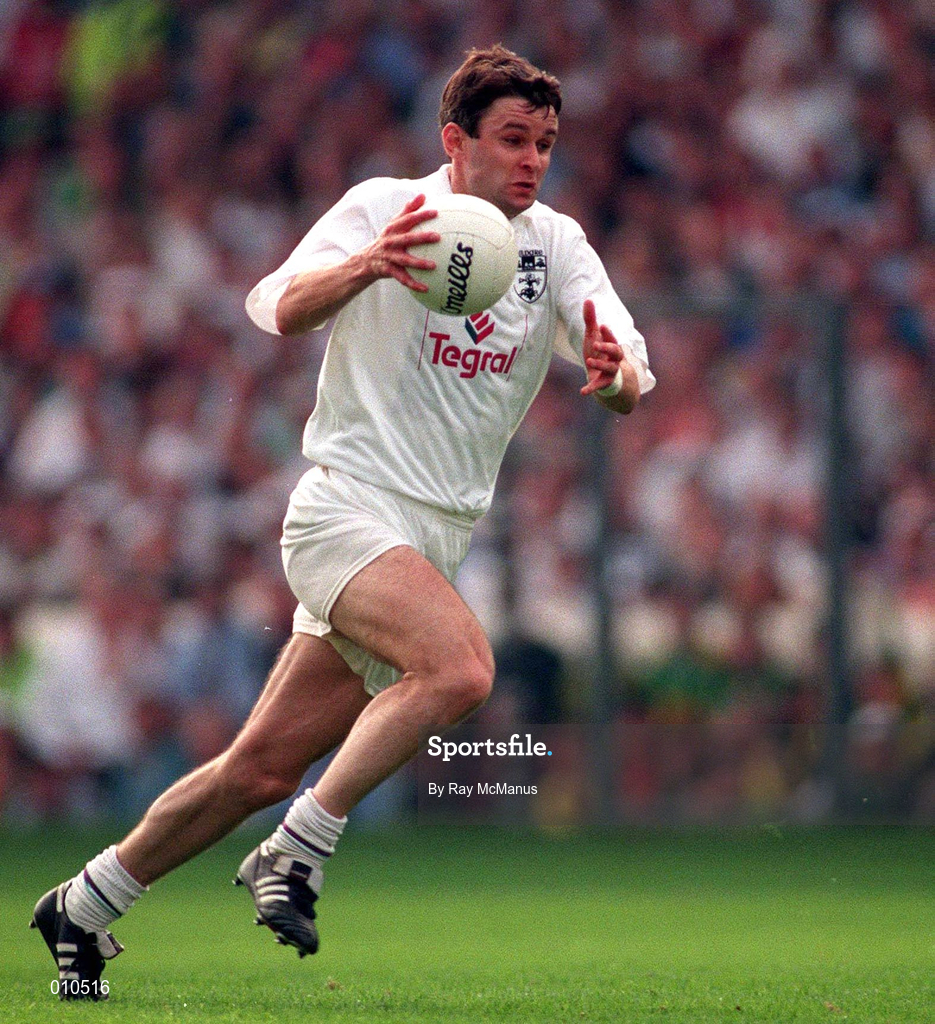 30 August 1998; Karl O'Dwyer of Kildare during the All-Ireland Senior Football Championship Semi-Final match between Kildare and Kerry at Croke Park in Dublin. Photo by Ray McManus/Sportsfile