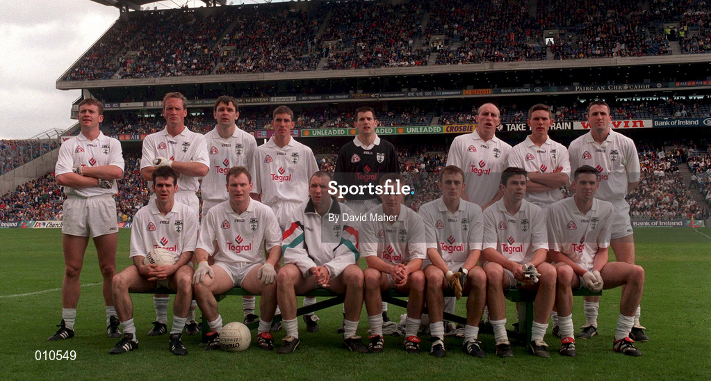 7 June 1998; The Kildare team ahead of the Bank of Ireland Leinster Senior Football Championship quarter-final match between Dublin and Kildare at Croke Park in Dublin. Photo by David Maher/Sportsfile