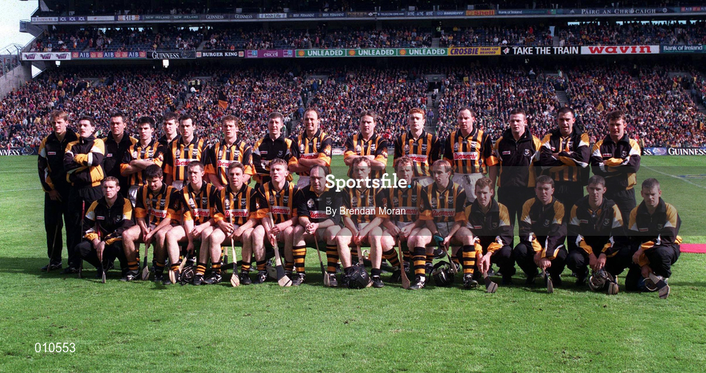 13 September 1998; The Kilkenny squad prior to the Guinness All-Ireland Senior Hurling Championship Final match between Offaly and Kilkenny at Croke Park in Dublin. Photo by Brendan Moran/Sportsfile