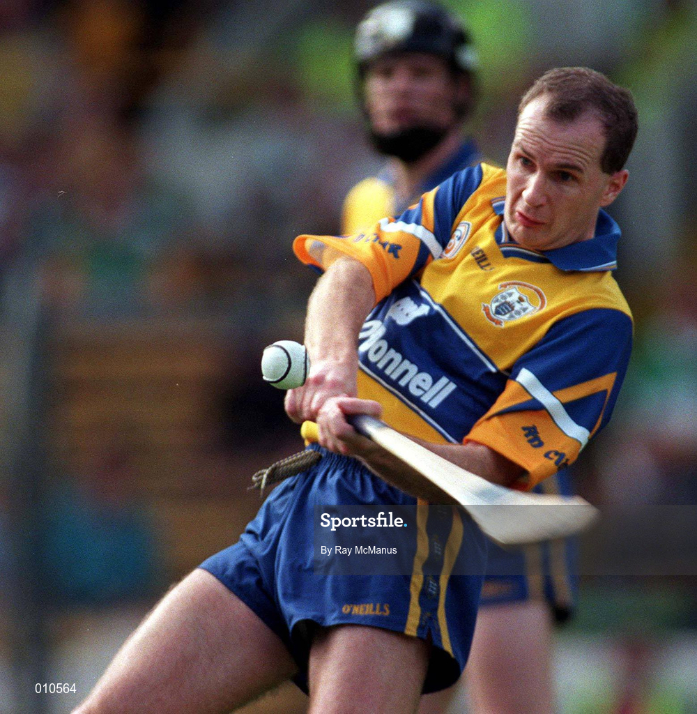 23 August 1998; Liam Doyle of Clare during the Guinness All-Ireland Senior Hurling Championship semi-final replay match between Offaly and Clare at Croke Park in Dublin. Photo by Ray McManus/Sportsfile