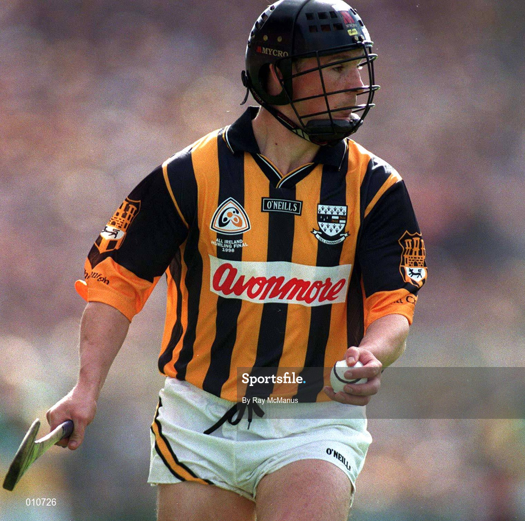 13 September 1998; PJ Delaney of Kilkenny during the Guinness All-Ireland Senior Hurling Championship Final between Offaly and Kilkenny at Croke Park in Dublin. Photo by Ray McManus/Sportsfile