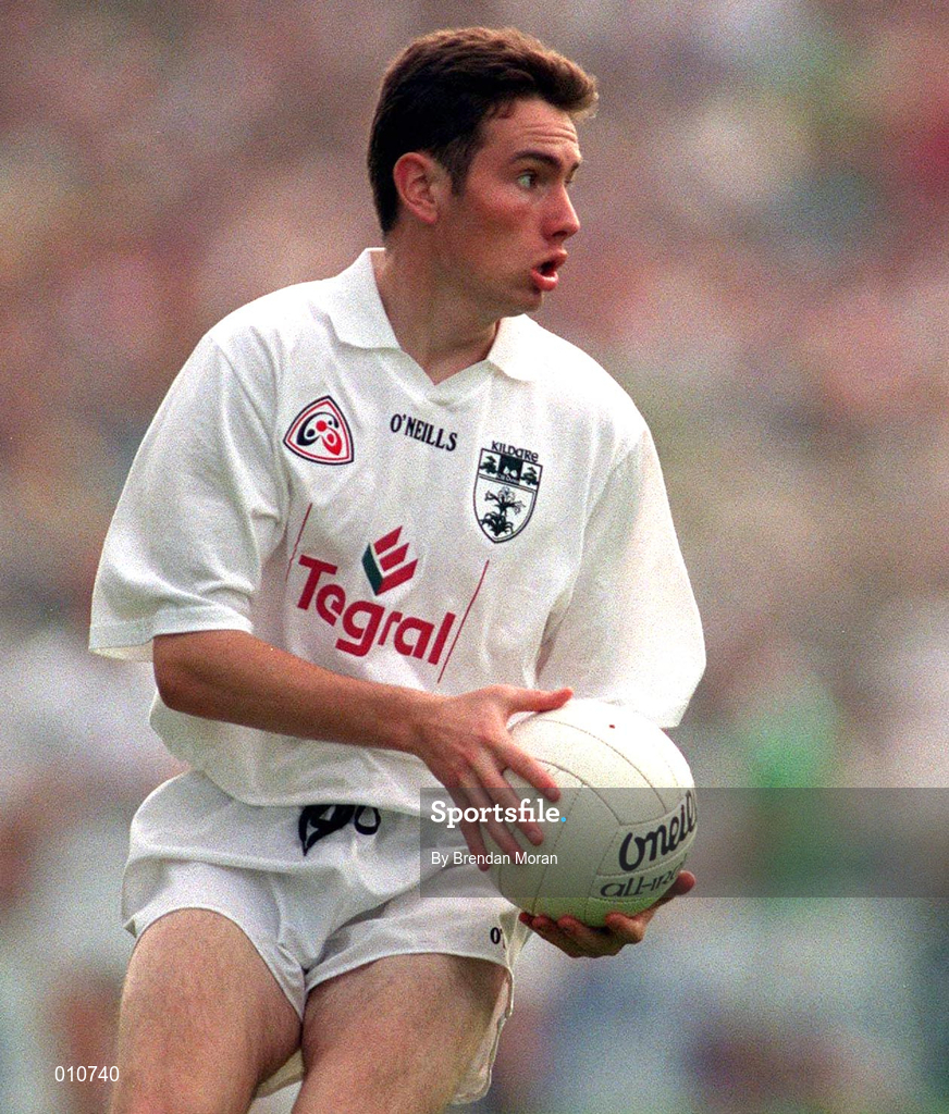 30 August 1998; Padraig Brennan of Kildare during the All-Ireland Senior Football Championship Semi-Final match between Kildare and Kerry at Croke Park in Dublin. Photo by Brendan Moran/Sportsfile
