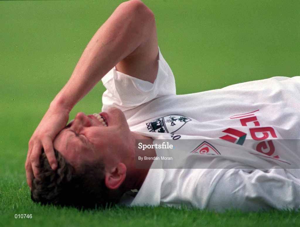 30 August 1998; Padraig Graven of Kildare during the All-Ireland Senior Football Championship Semi-Final match between Kildare and Kerry at Croke Park in Dublin. Photo by Brendan Moran/Sportsfile