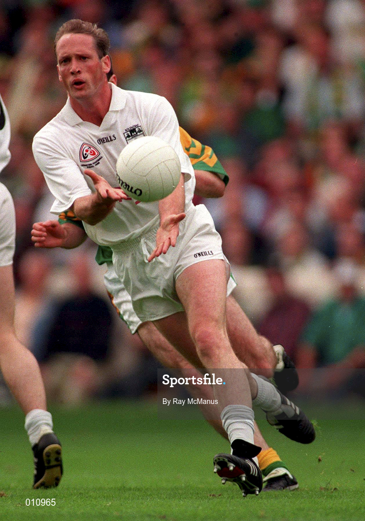 2 August 1998; Willie McCreery of Kildare during the Bank of Ireland Leinster Senior Football Championship Final between Kildare and Meath at Croke Park in Dublin. Photo by Ray McManus/Sportsfile