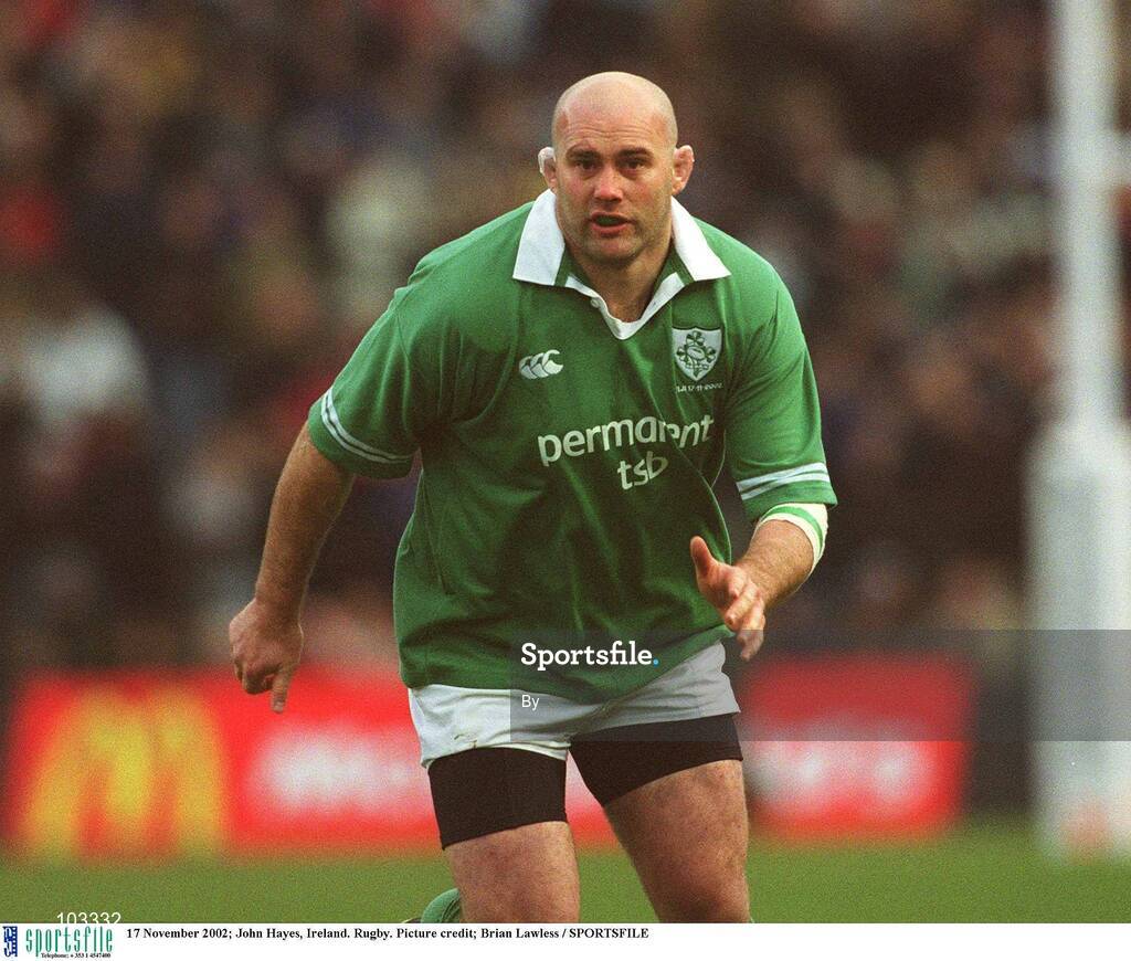 17 November 2002; John Hayes, Ireland. Rugby. Picture credit; Brian Lawless / SPORTSFILE