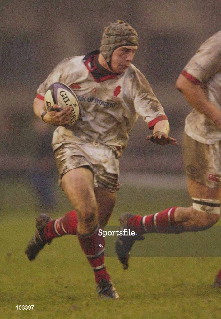 30 November 2002; Neil McMillan, Ulster. Rugby. Picture credit; Brendan Moran / SPORTSFILE *EDI*