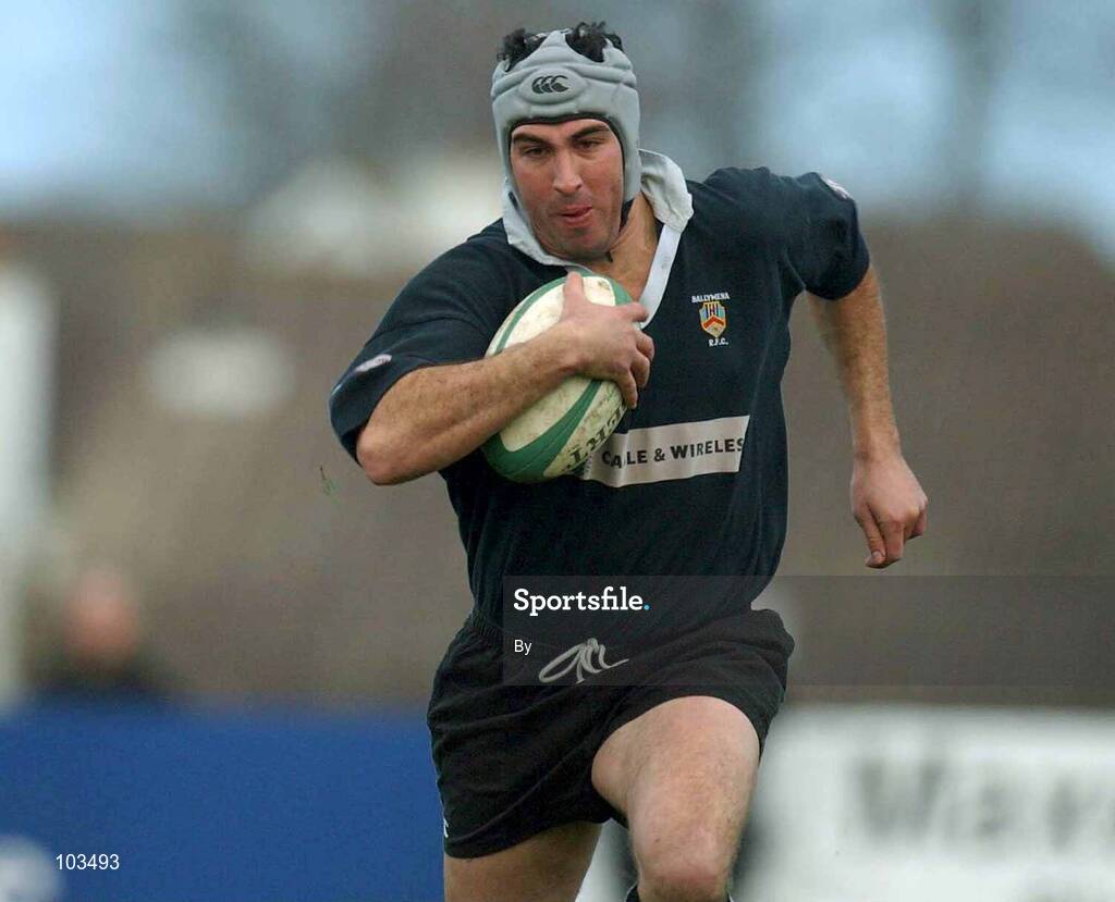 30 November 2002; Matt Waterhouse, Ballymena. Rugby. Picture credit; Matt Browne / SPORTSFILE *EDI*