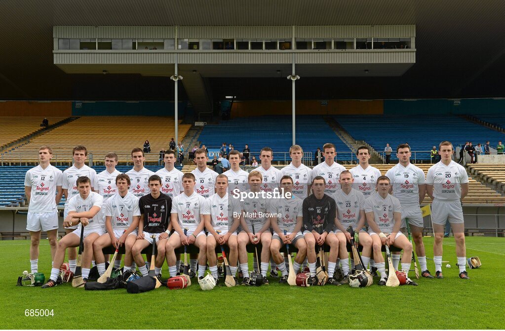 15 September 2012; The Kildare squad. Bord Gáis Energy GAA Hurling Under 21 All-Ireland 'B' Championship Final, Kildare v Roscommon, Semple Stadium, Thurles, Co. Tipperary. Picture credit: Matt Browne / SPORTSFILE