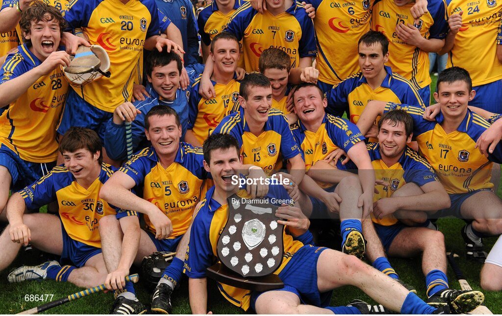 15 September 2012; The Roscommon team celebrate after victory over Kildare. Bord Gáis Energy GAA Hurling Under 21 All-Ireland 'B' Championship Final, Kildare v Roscommon, Semple Stadium, Thurles, Co. Tipperary. Picture credit: Diarmuid Greene / SPORTSFILE