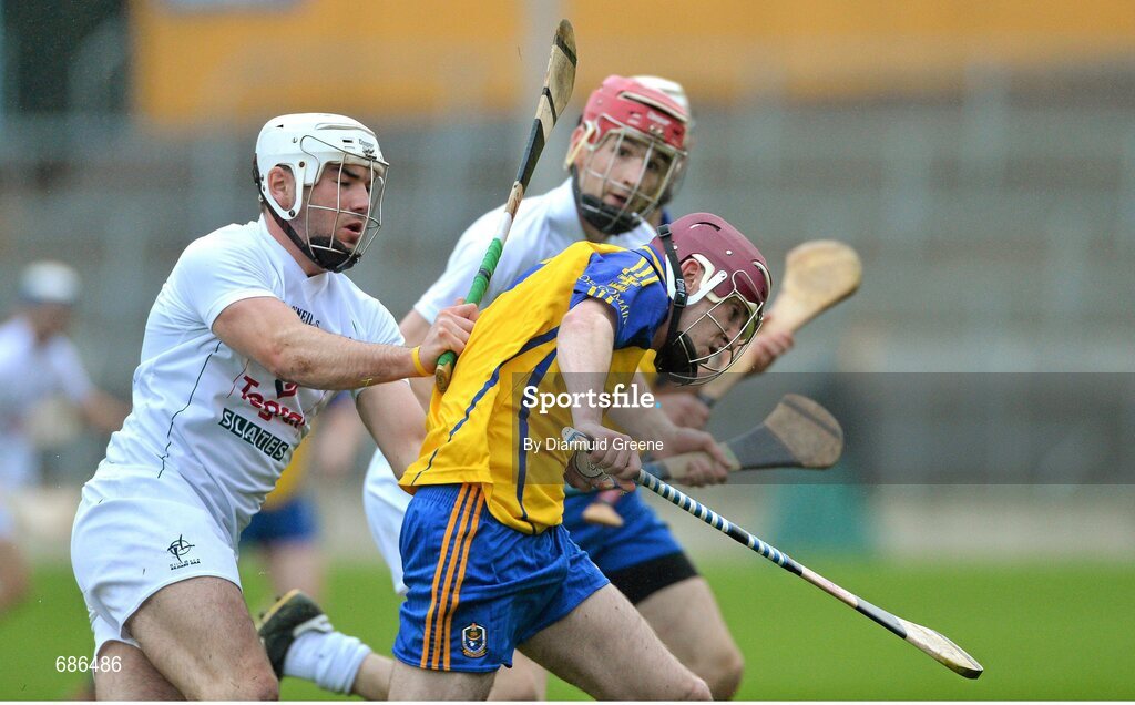 15 September 2012; Niall Keenan, Roscommon, in action against Fergal Conway, left, and Ross Kelly, Kildare. Bord Gáis Energy GAA Hurling Under 21 All-Ireland 'B' Championship Final, Kildare v Roscommon, Semple Stadium, Thurles, Co. Tipperary. Picture credit: Diarmuid Greene / SPORTSFILE