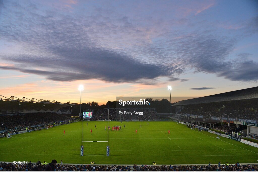 22 September 2012; A general view of RDS during game. Celtic League 2012/13, Round 4, Leinster v Edinburgh, RDS, Ballsbridge, Dublin. Picture credit: Barry Cregg / SPORTSFILE