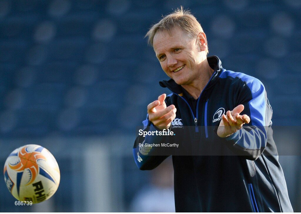22 September 2012; Leinster head coach Joe Schmidt. Celtic League 2012/13, Round 4, Leinster v Edinburgh, RDS, Ballsbridge, Dublin. Picture credit: Stephen McCarthy / SPORTSFILE