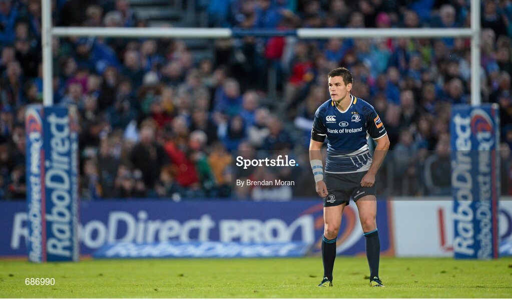 22 September 2012; Jonathan Sexton, Leinster. Celtic League 2012/13, Round 4, Leinster v Edinburgh, RDS, Ballsbridge, Dublin. Picture credit: Brendan Moran / SPORTSFILE