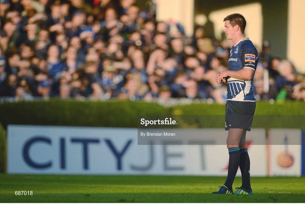 22 September 2012; Jonathan Sexton, Leinster. Celtic League 2012/13, Round 4, Leinster v Edinburgh, RDS, Ballsbridge, Dublin. Picture credit: Brendan Moran / SPORTSFILE