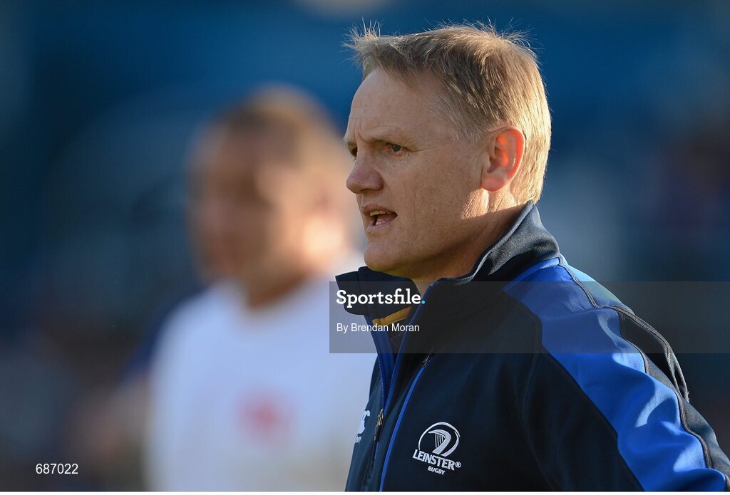 22 September 2012; Joe Schmidt, Leinster head coach. Celtic League 2012/13, Round 4, Leinster v Edinburgh, RDS, Ballsbridge, Dublin. Picture credit: Brendan Moran / SPORTSFILE