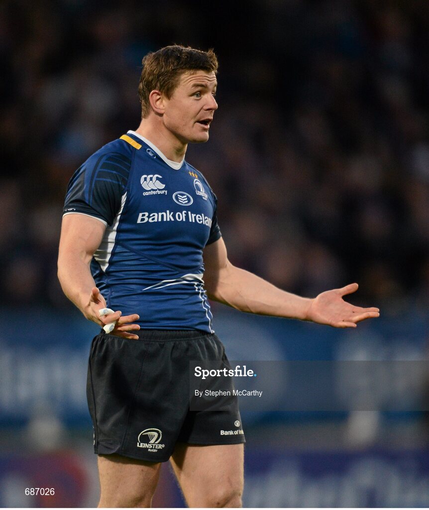 22 September 2012; Brian O'Driscoll, Leinster. Celtic League 2012/13, Round 4, Leinster v Edinburgh, RDS, Ballsbridge, Dublin. Picture credit: Stephen McCarthy / SPORTSFILE