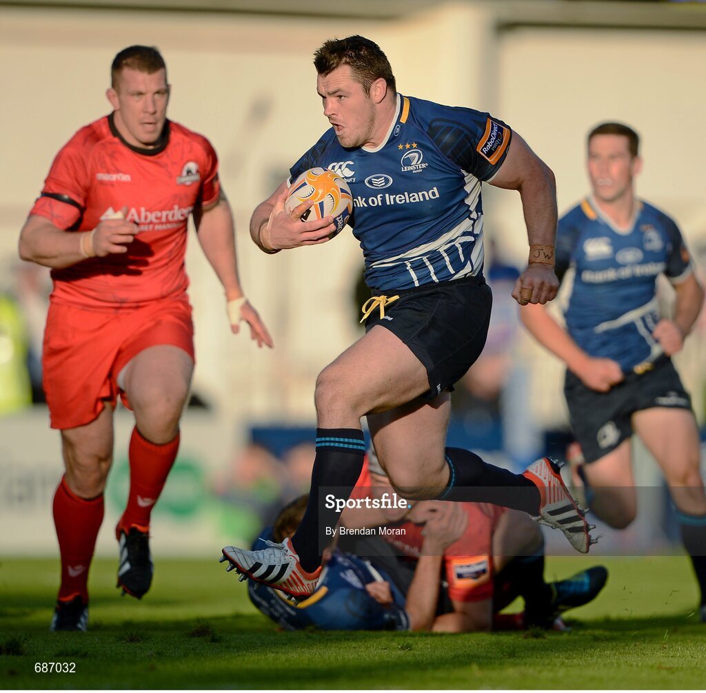 22 September 2012; Cian Healy, Leinster. Celtic League 2012/13, Round 4, Leinster v Edinburgh, RDS, Ballsbridge, Dublin. Picture credit: Brendan Moran / SPORTSFILE