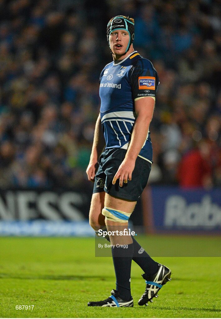 22 September 2012; Tom Denton, Leinster. Celtic League 2012/13, Round 4, Leinster v Edinburgh, RDS, Ballsbridge, Dublin. Picture credit: Barry Cregg / SPORTSFILE