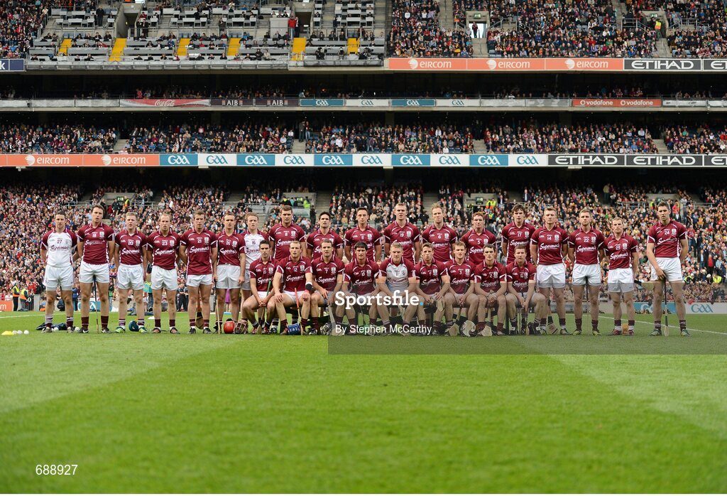 30 September 2012; The Galway squad. GAA Hurling All-Ireland Senior Championship Final Replay, Kilkenny v Galway, Croke Park, Dublin. Picture credit: Stephen McCarthy / SPORTSFILE