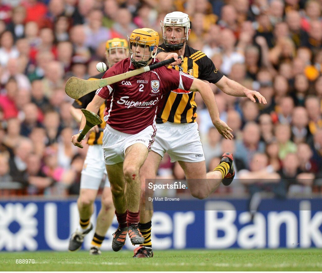 30 September 2012 ; Johnny Coen, Galway, in action against Michael Fennelly, Kilkenny. GAA Hurling All-Ireland Senior Championship Final Replay, Kilkenny v Galway, Croke Park, Dublin. Picture credit: Matt Browne / SPORTSFILE