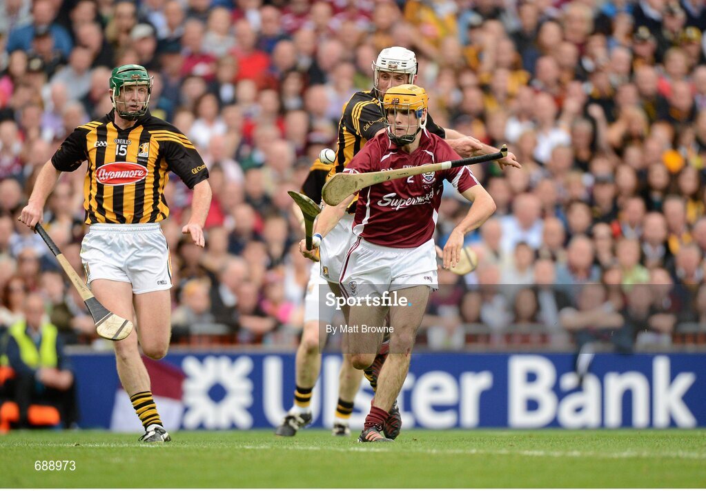 30 September 2012 ; Johnny Coen, Galway, in action against Michael Fennelly, Kilkenny. GAA Hurling All-Ireland Senior Championship Final Replay, Kilkenny v Galway, Croke Park, Dublin. Picture credit: Matt Browne / SPORTSFILE