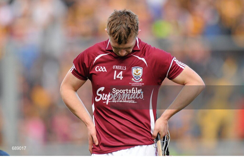 30 September 2012; Galway's Joe Canning shows his disappointment after the game. GAA Hurling All-Ireland Senior Championship Final Replay, Kilkenny v Galway, Croke Park, Dublin. Picture credit: Pat Murphy / SPORTSFILE