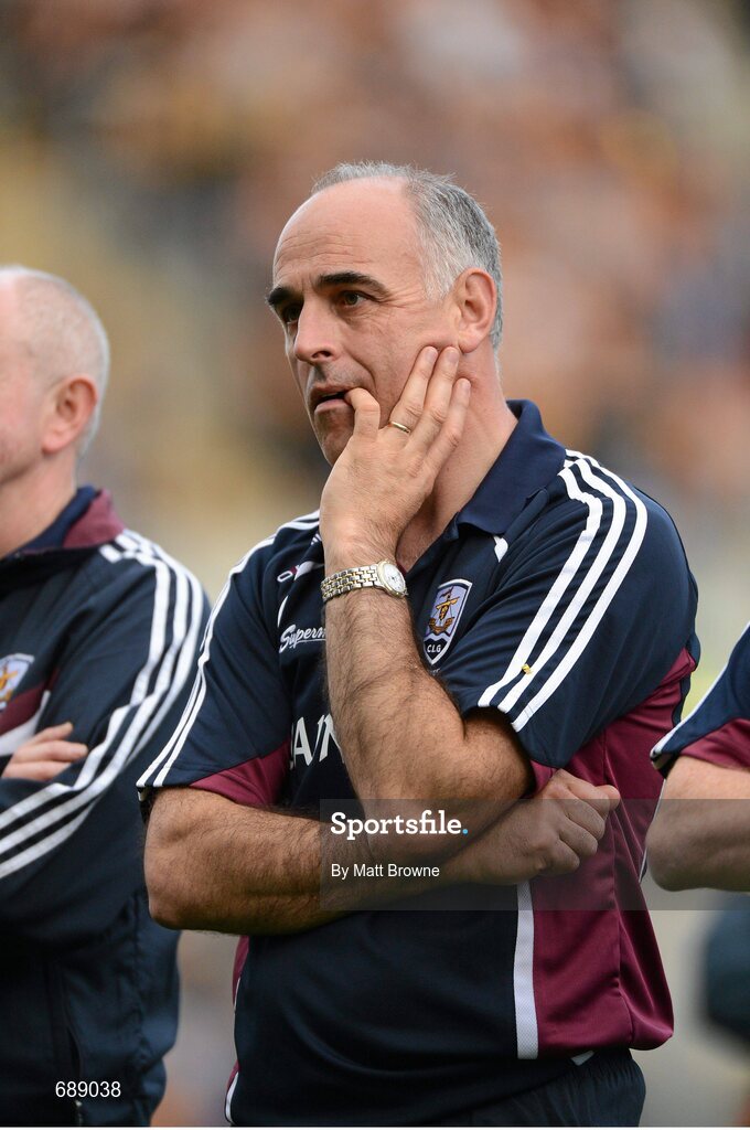 30 September 2012; Galway manager Anthony Cunningham after the final whistle. GAA Hurling All-Ireland Senior Championship Final Replay, Kilkenny v Galway, Croke Park, Dublin. Picture credit: Matt Browne / SPORTSFILE