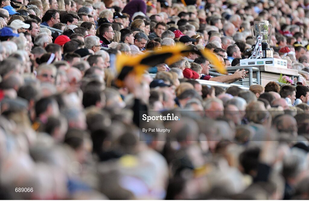 30 September 2012; The Liam MacCarthy Cup during the game. GAA Hurling All-Ireland Senior Championship Final Replay, Kilkenny v Galway, Croke Park, Dublin. Picture credit: Pat Murphy / SPORTSFILE