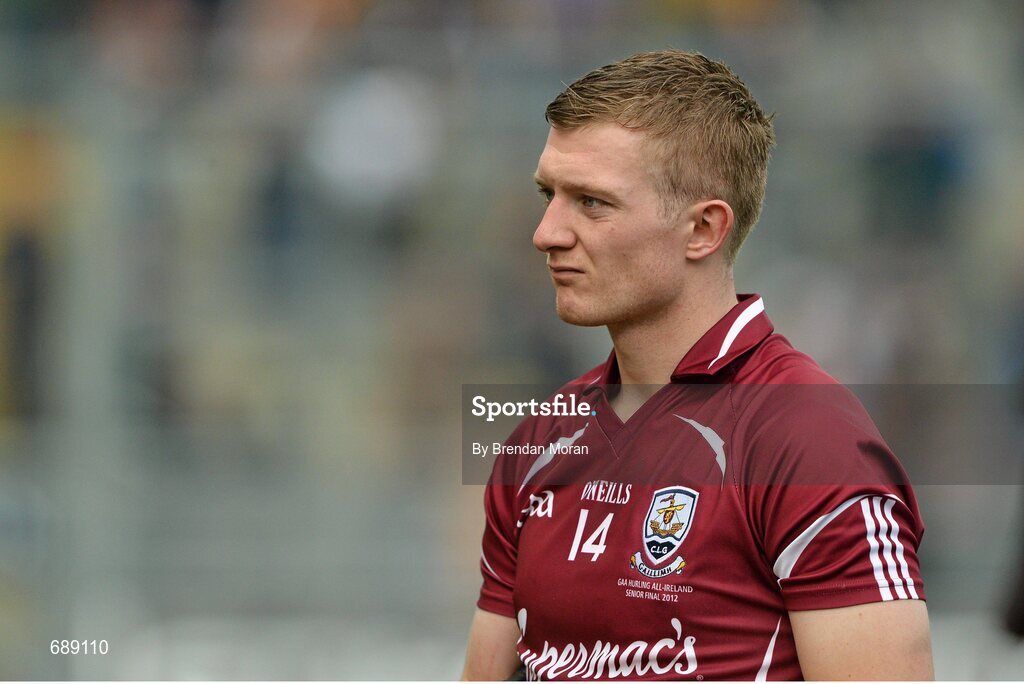 30 September 2012; A dejected Joe Canning, Galway, after the game. GAA Hurling All-Ireland Senior Championship Final Replay, Kilkenny v Galway, Croke Park, Dublin. Picture credit: Brendan Moran / SPORTSFILE