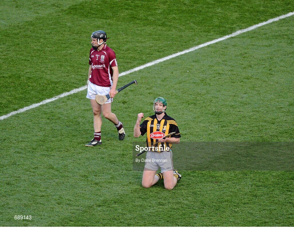 30 September 2012; Henry Shefflin, Kilkenny, celebrates at the final whistle. GAA Hurling All-Ireland Senior Championship Final Replay, Kilkenny v Galway, Croke Park, Dublin. Picture credit: Daire Brennan / SPORTSFILE