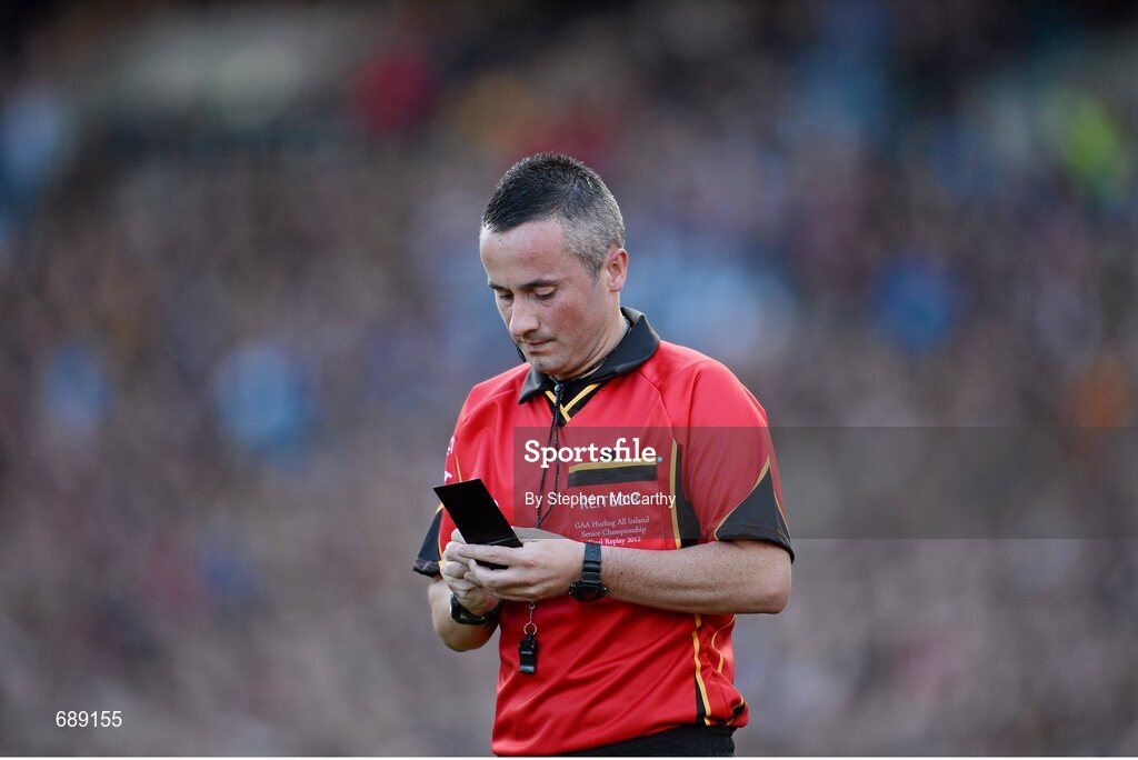 30 September 2012; Referee James McGrath. GAA Hurling All-Ireland Senior Championship Final Replay, Kilkenny v Galway, Croke Park, Dublin. Picture credit: Stephen McCarthy / SPORTSFILE