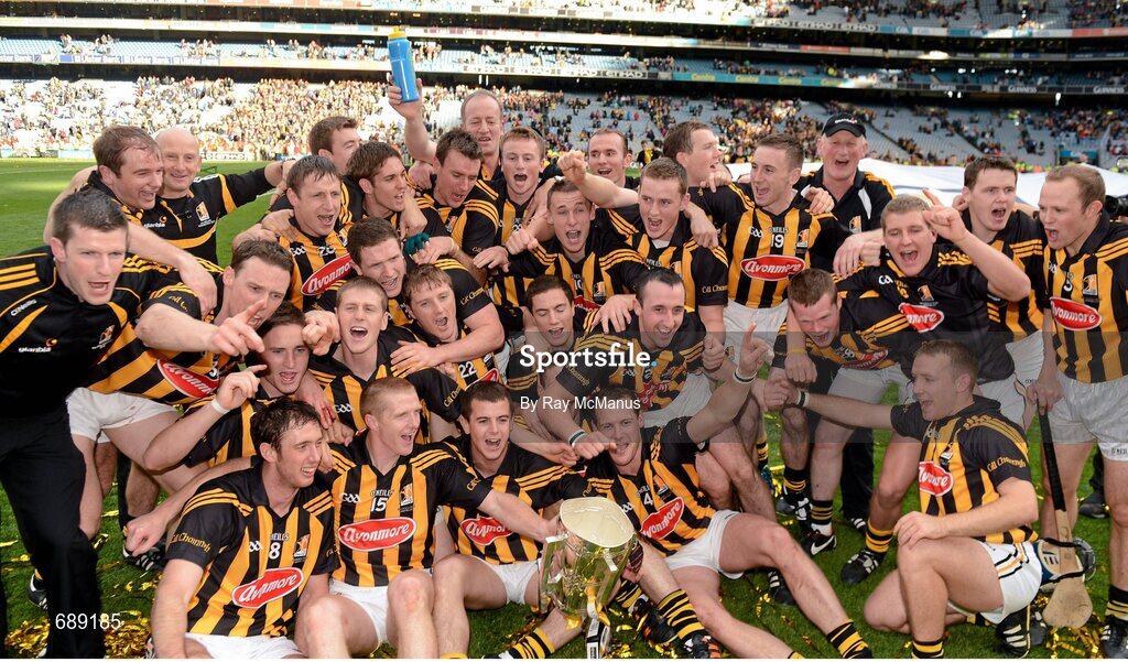 30 September 2012;The Kilkenny players and manager Brian Cody celebrate with the Liam MacCarthy Cup. GAA Hurling All-Ireland Senior Championship Final Replay, Kilkenny v Galway, Croke Park, Dublin. Picture credit: Ray McManus / SPORTSFILE