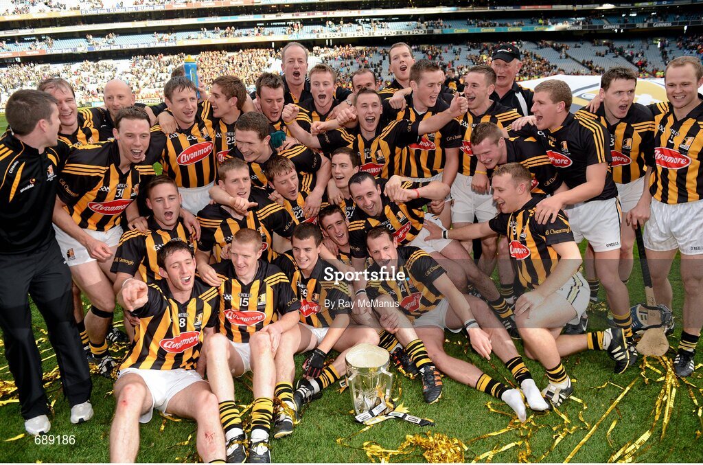 30 September 2012;The Kilkenny players and manager Brian Cody celebrate with the Liam MacCarthy Cup. GAA Hurling All-Ireland Senior Championship Final Replay, Kilkenny v Galway, Croke Park, Dublin. Picture credit: Ray McManus / SPORTSFILE