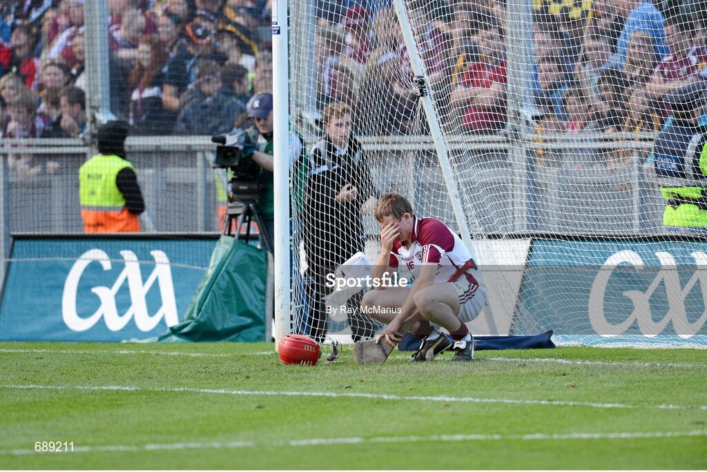 30 September 2012; The Galway substitute goalkeeper Fergal Flannery after the game. GAA Hurling All-Ireland Senior Championship Final Replay, Kilkenny v Galway, Croke Park, Dublin. Picture credit: Ray McManus / SPORTSFILE