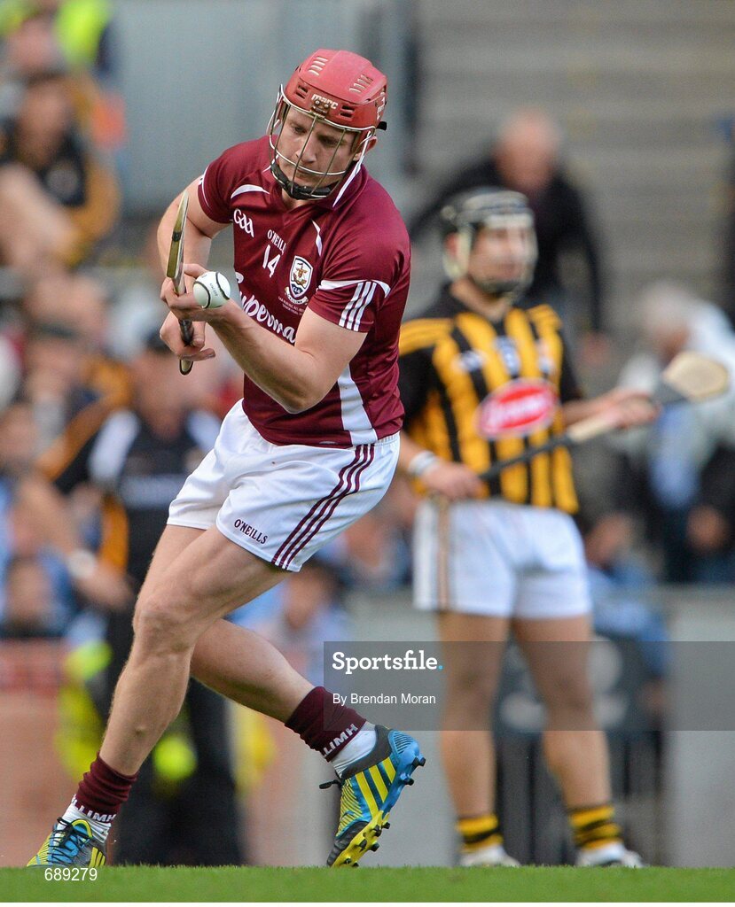 30 September 2012; Joe Canning, Galway. GAA Hurling All-Ireland Senior Championship Final Replay, Kilkenny v Galway, Croke Park, Dublin. Picture credit: Brendan Moran / SPORTSFILE