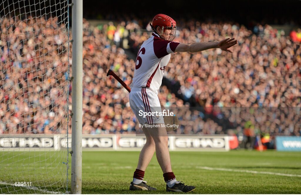 30 September 2012; Fergal Flannery, Galway. GAA Hurling All-Ireland Senior Championship Final Replay, Kilkenny v Galway, Croke Park, Dublin. Picture credit: Stephen McCarthy / SPORTSFILE