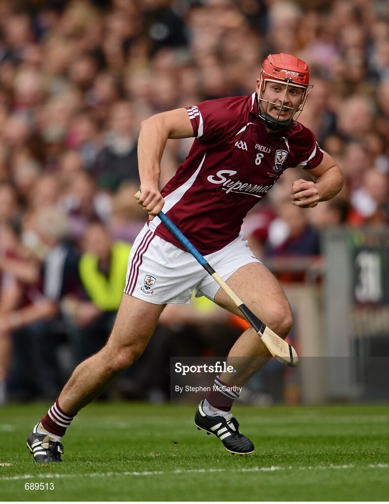 30 September 2012; Iarla Tannian, Galway. GAA Hurling All-Ireland Senior Championship Final Replay, Kilkenny v Galway, Croke Park, Dublin. Picture credit: Stephen McCarthy / SPORTSFILE
