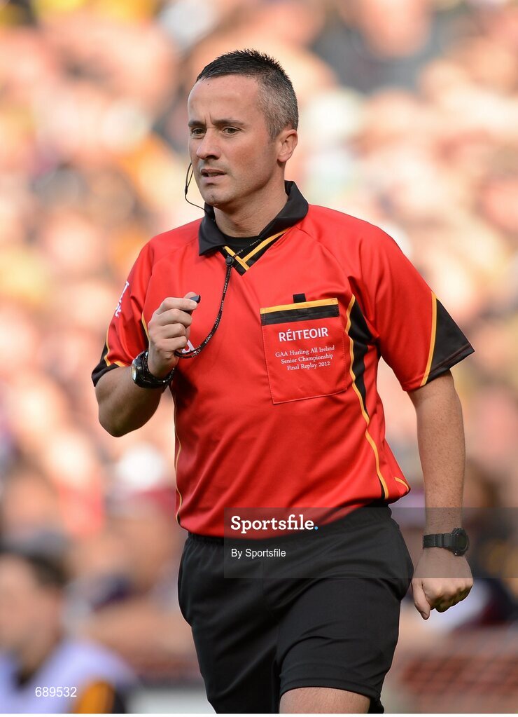 30 September 2012; Referee James McGrath. GAA Hurling All-Ireland Senior Championship Final Replay, Kilkenny v Galway, Croke Park, Dublin. Photo by Sportsfile